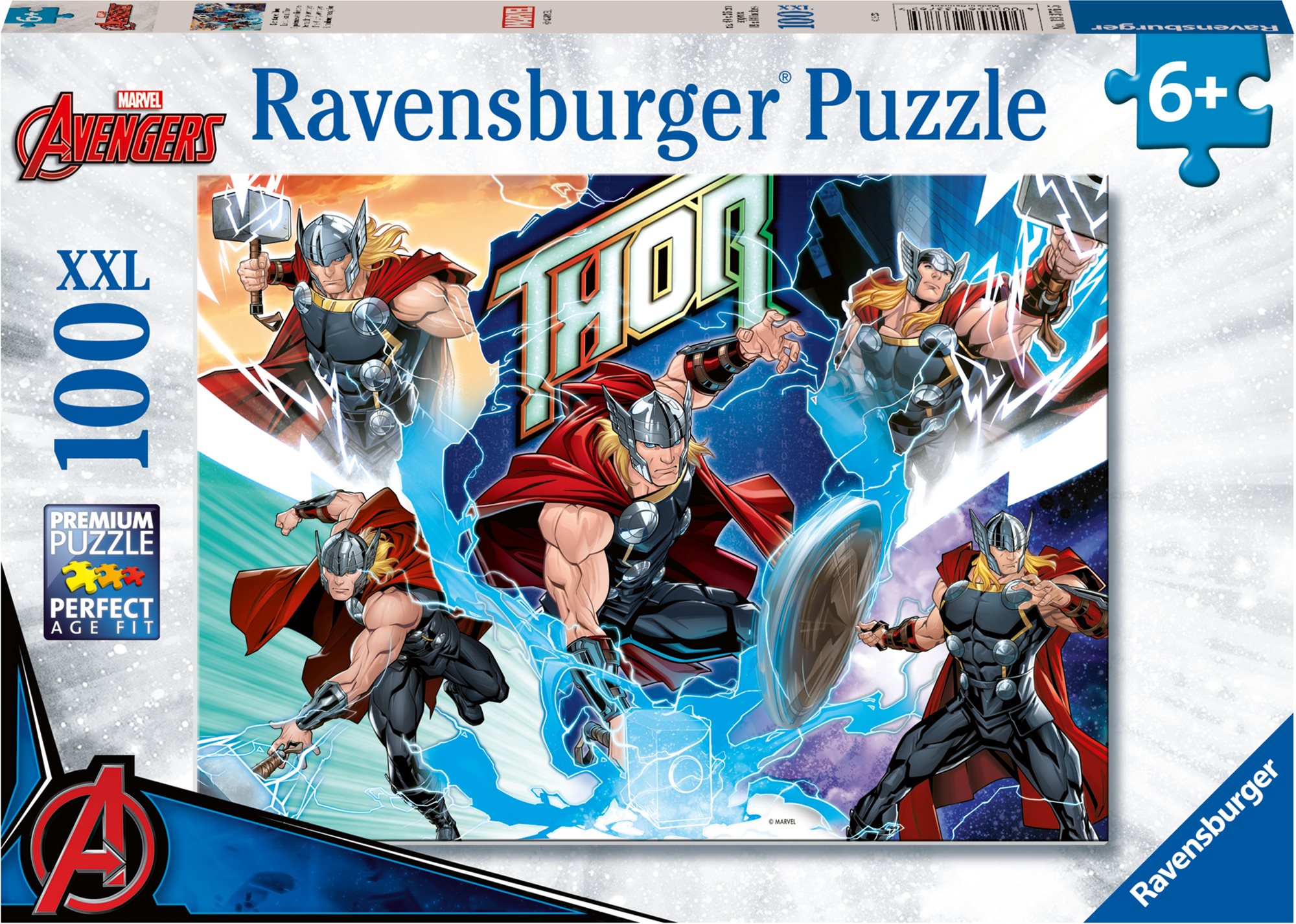 Ravensburger Puzzle 133765 Marvel Hero: Thor 100 Dielikov
