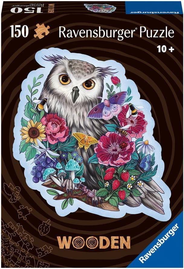 Ravensburger Puzzle 175116 Drevené Puzzle Tajomná Sova 150 Dielikov