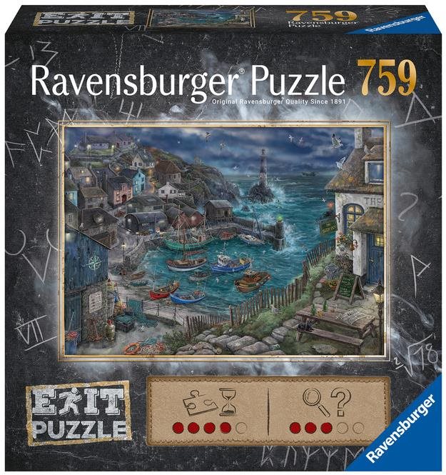 Ravensburger Puzzle 173655 Exit Puzzle: Maják Pri Prístave 759 Dielikov