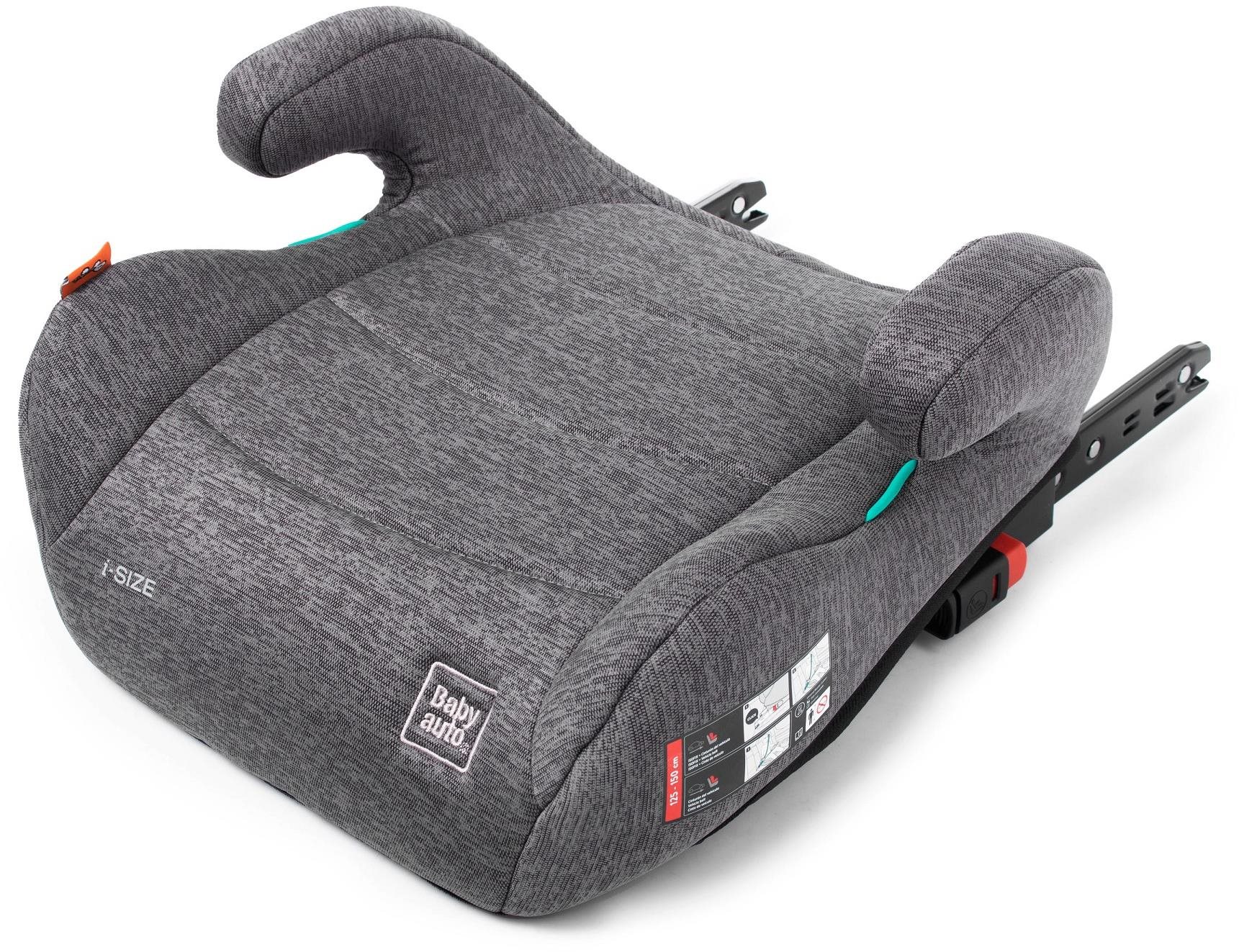 BabyAuto NAUNA i-size 125 – 150 dobby grey