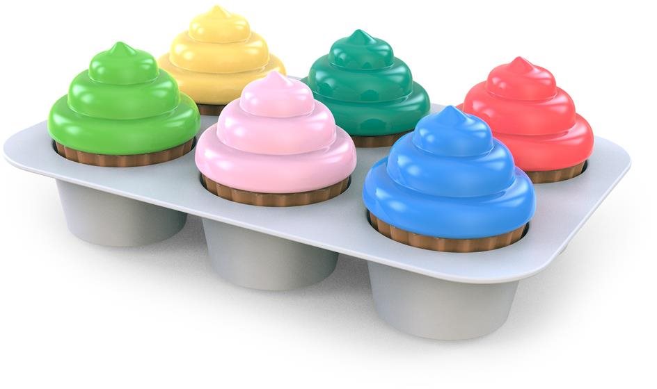 BRIGHT STARTS Hračka vkladačka Cupcakes, 3m+
