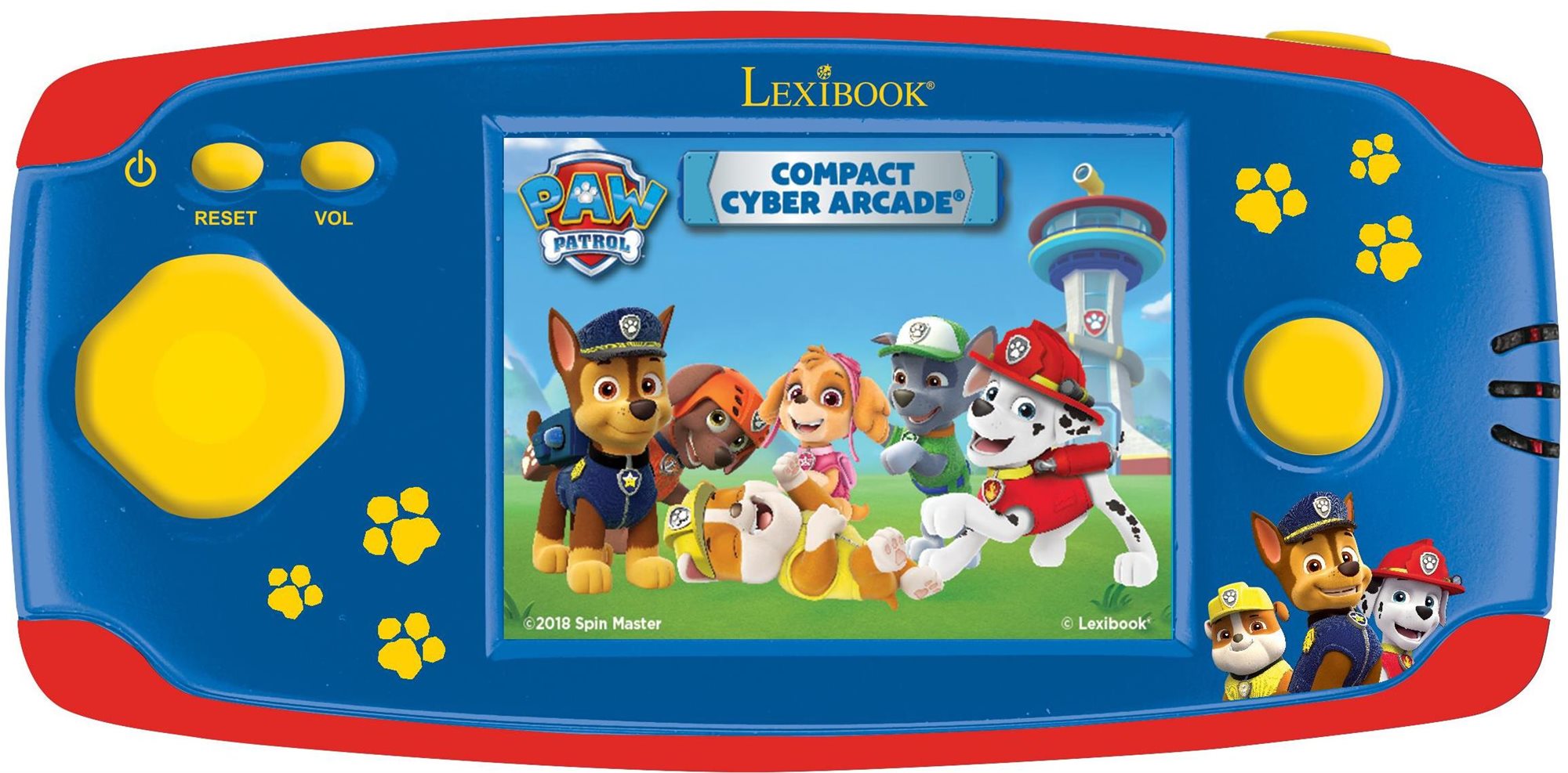 Lexibook Labková patrola Handheld game console Cyber Arcade® – color LCD screen 2.4” so 75 hrami