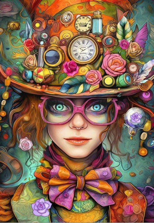 BLUEBIRD Puzzle dievča Šialené rekvizity 1000 dielikov
