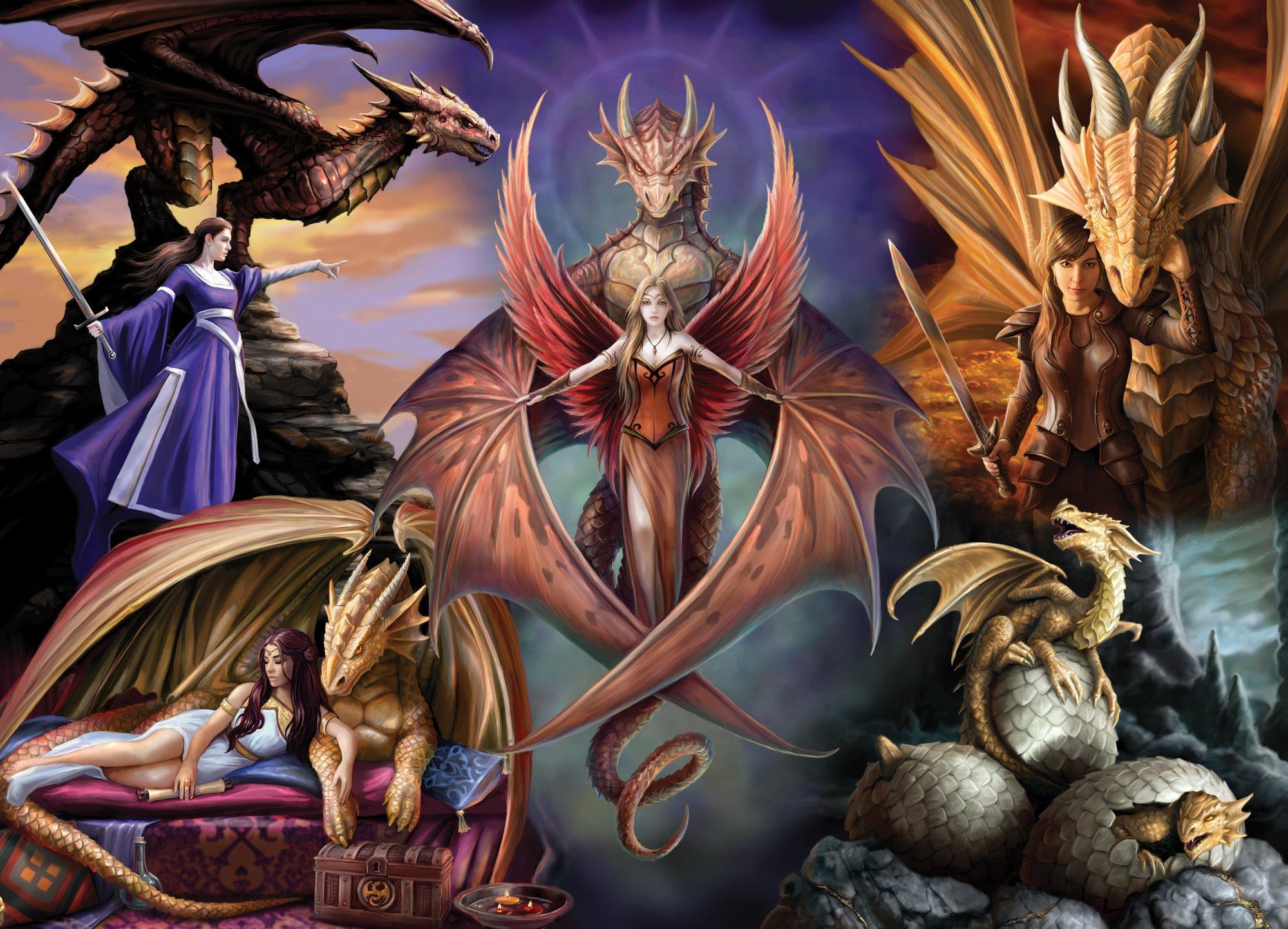 BLUEBIRD Puzzle Fantasy – Dračie spoločenstvo 1000 dielikov