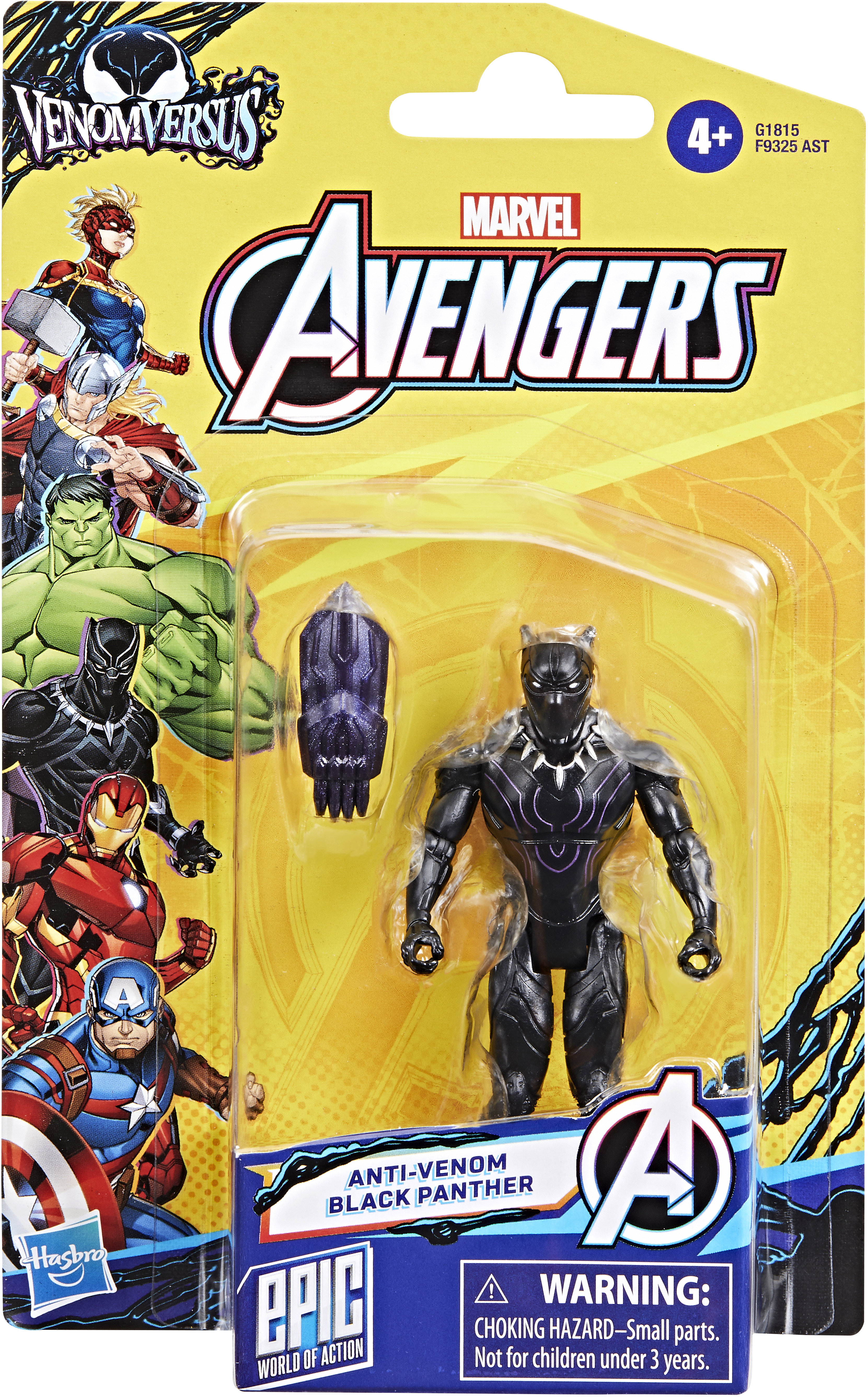 Avengers Venomversus Anti-Venom Black Panther 10 cm