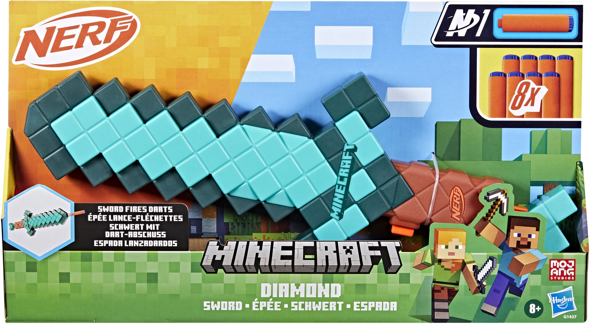 Hasbro NERF Minecraft Diamantový meč
