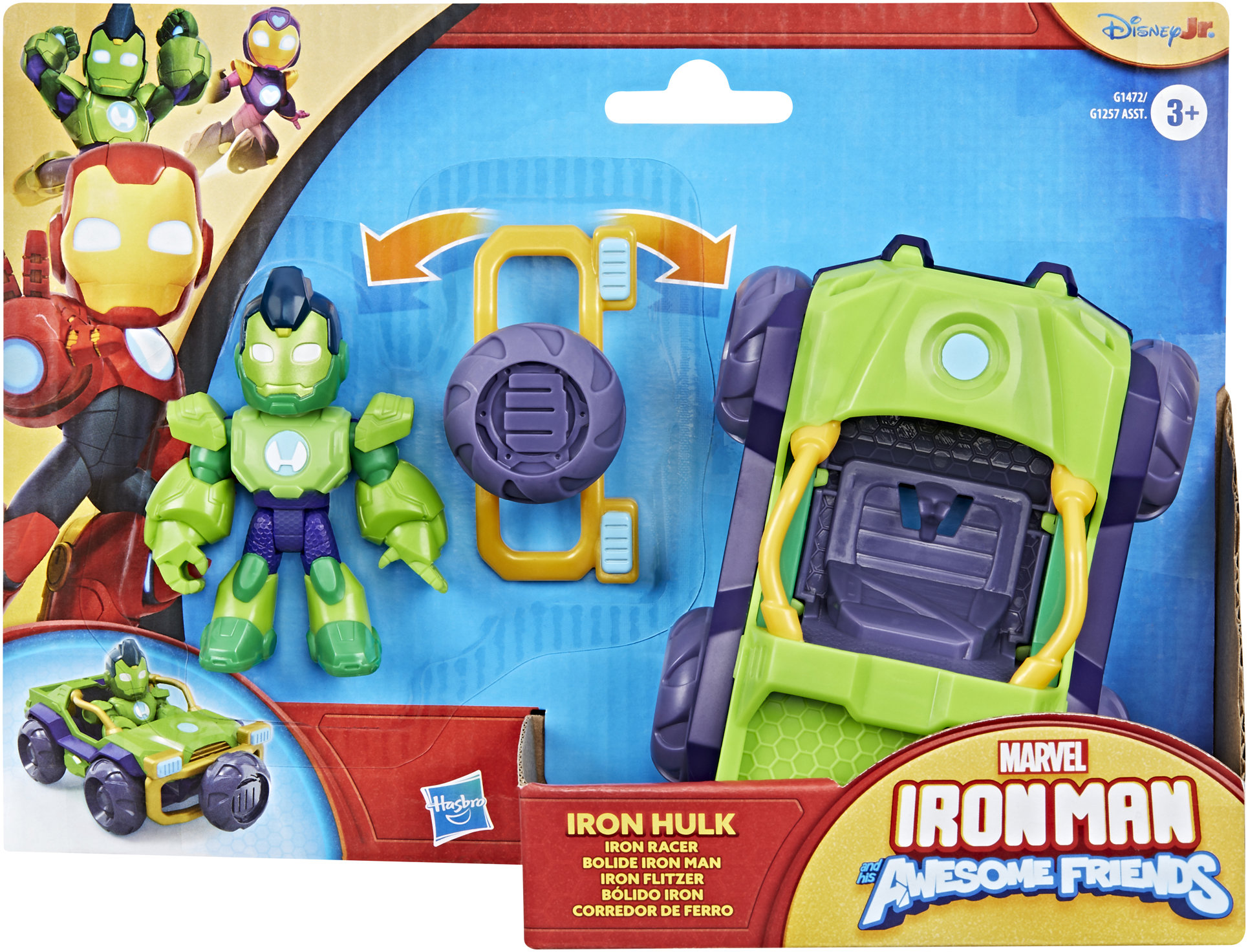 Marvel Iron Man a His Awesome Friends Iron Hulk Vozidlo a Figúrka