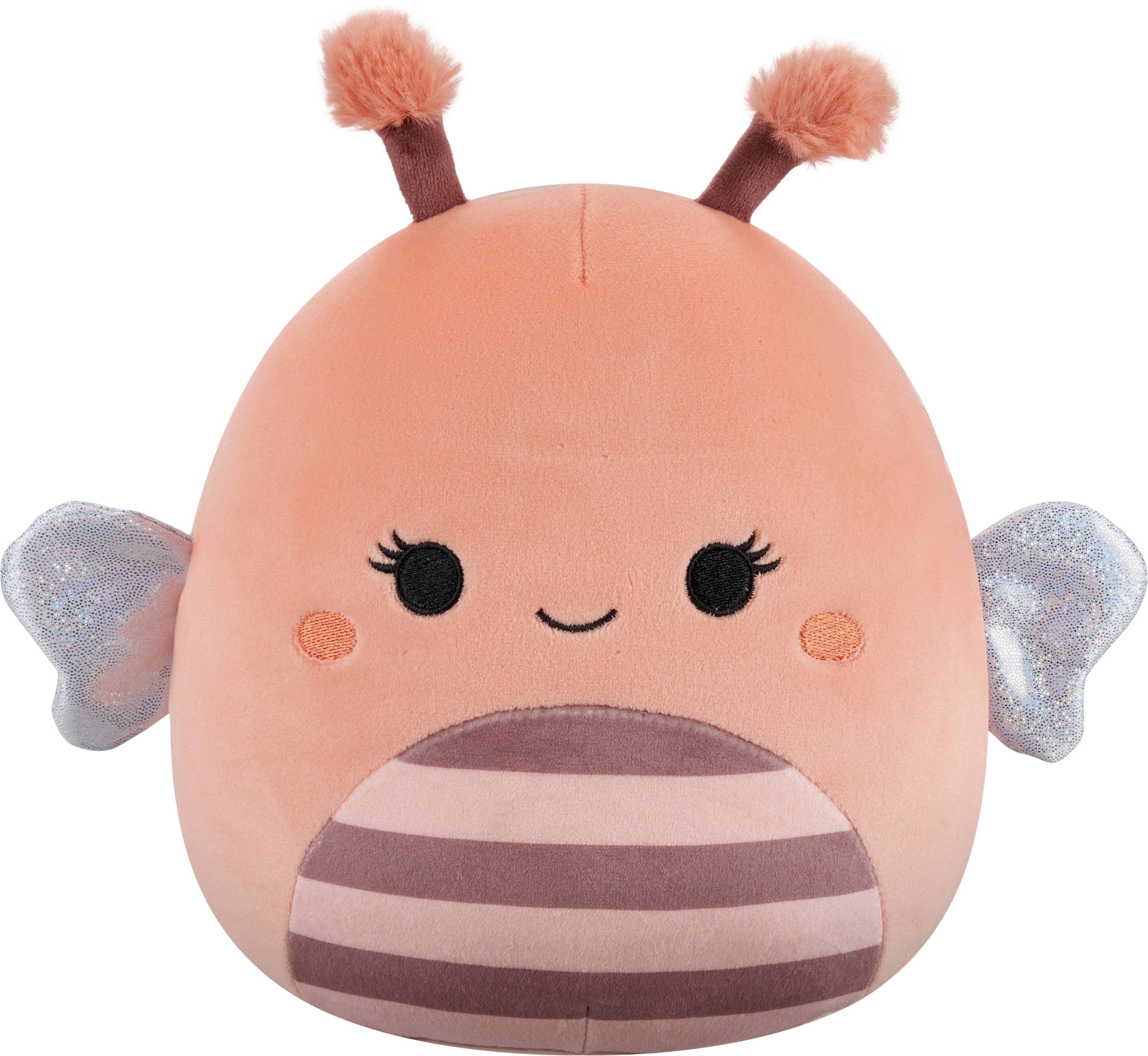 Squishmallows Lili – broskyňová včela s chlpatými tykadlami