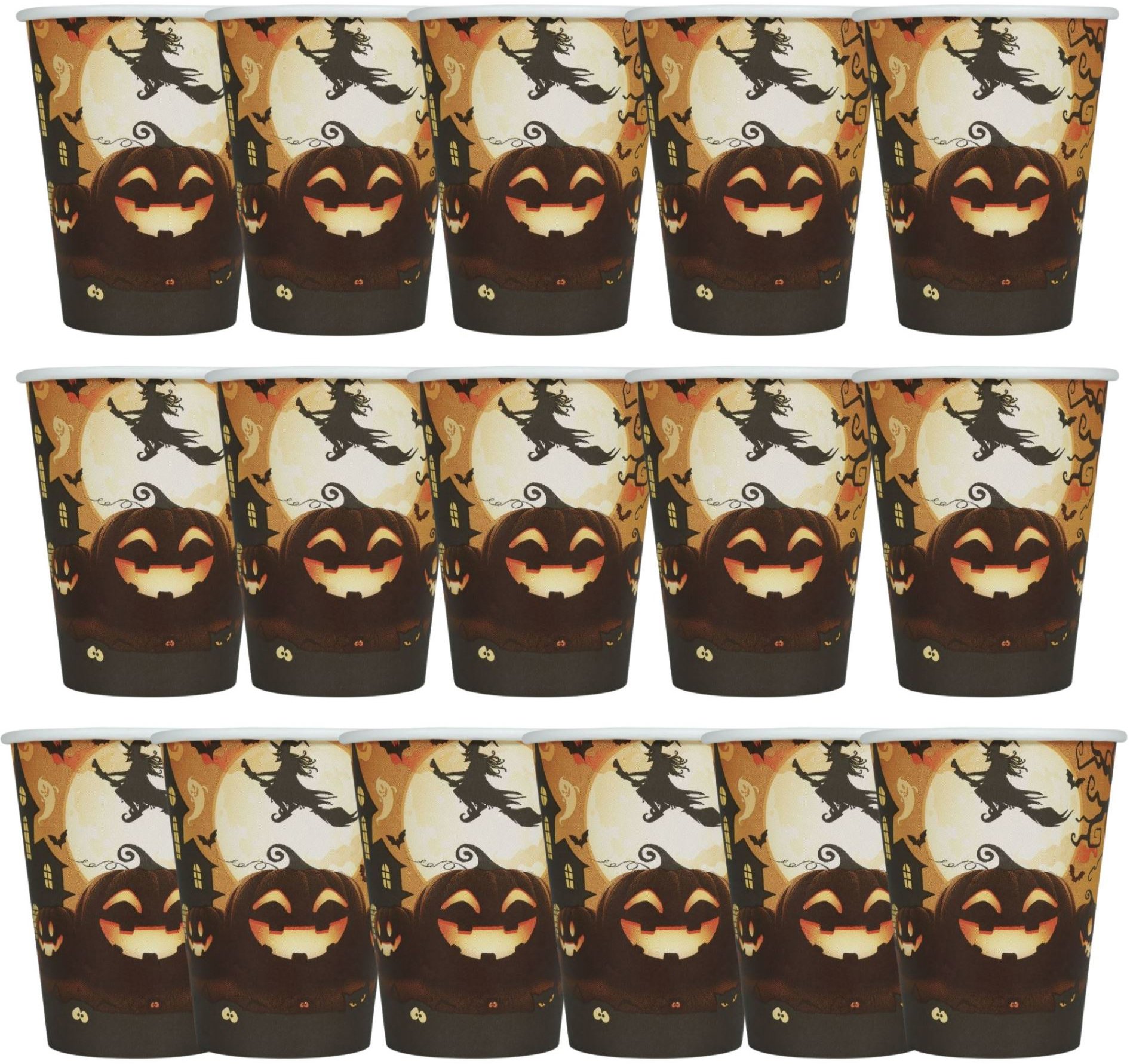 Guirca dýně, pumpkin, čarodějnice, halloween, papírový, 12 ks, 355 ml