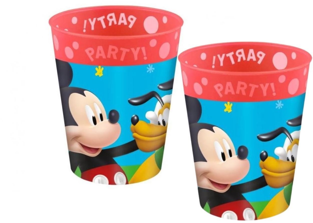 GODAN Plastový téglik myšiak/mickey mouse 250 ml, 2 ks
