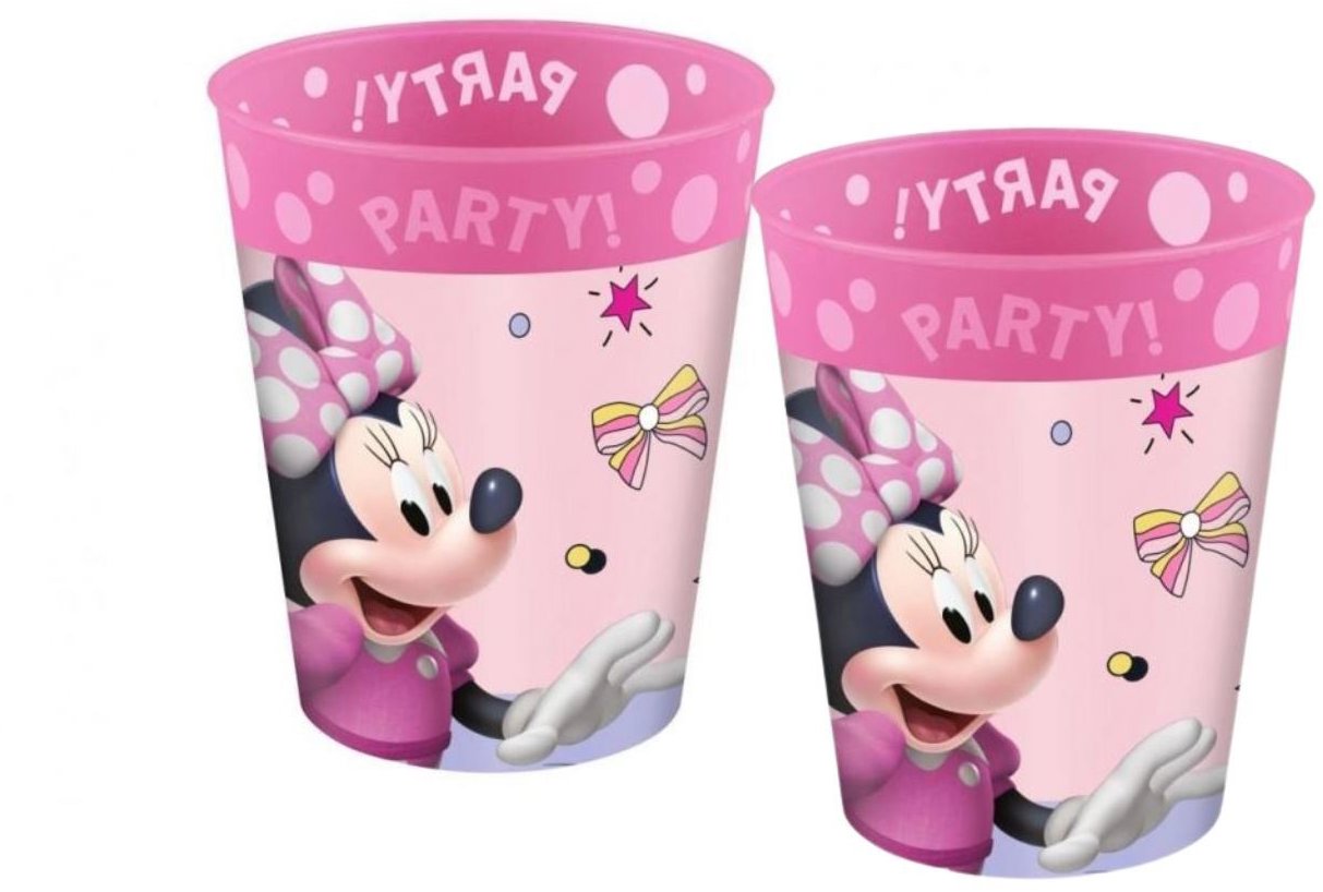 GODAN Plastový téglik myška/minnie 250 ml, 2 ks