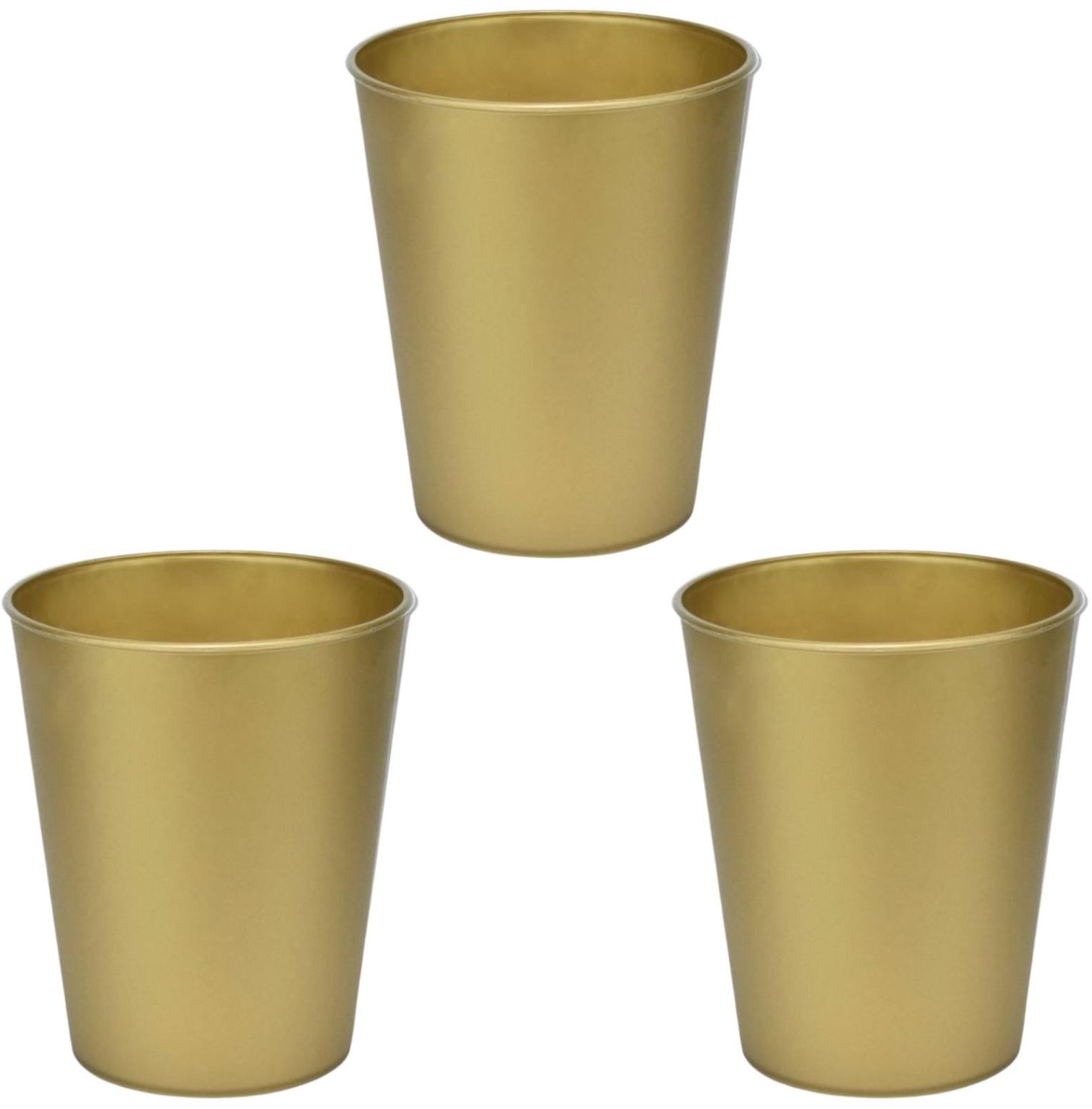 GODAN Plastový párty téglik zlatý/silvester 250 ml, 3 ks