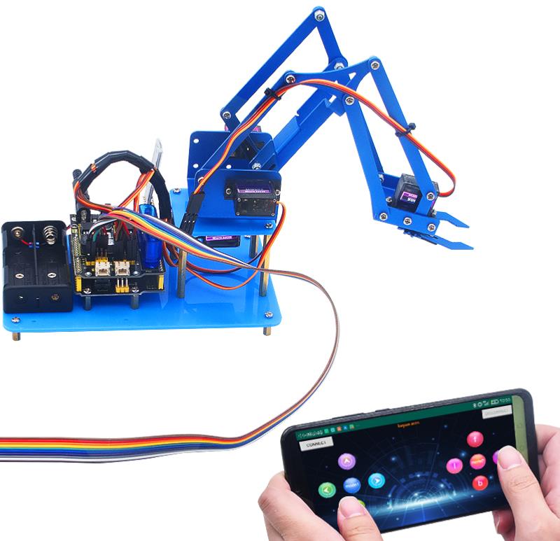 Keyestudio Arduino 4DOF robotické rameno PS2 Learning Kit