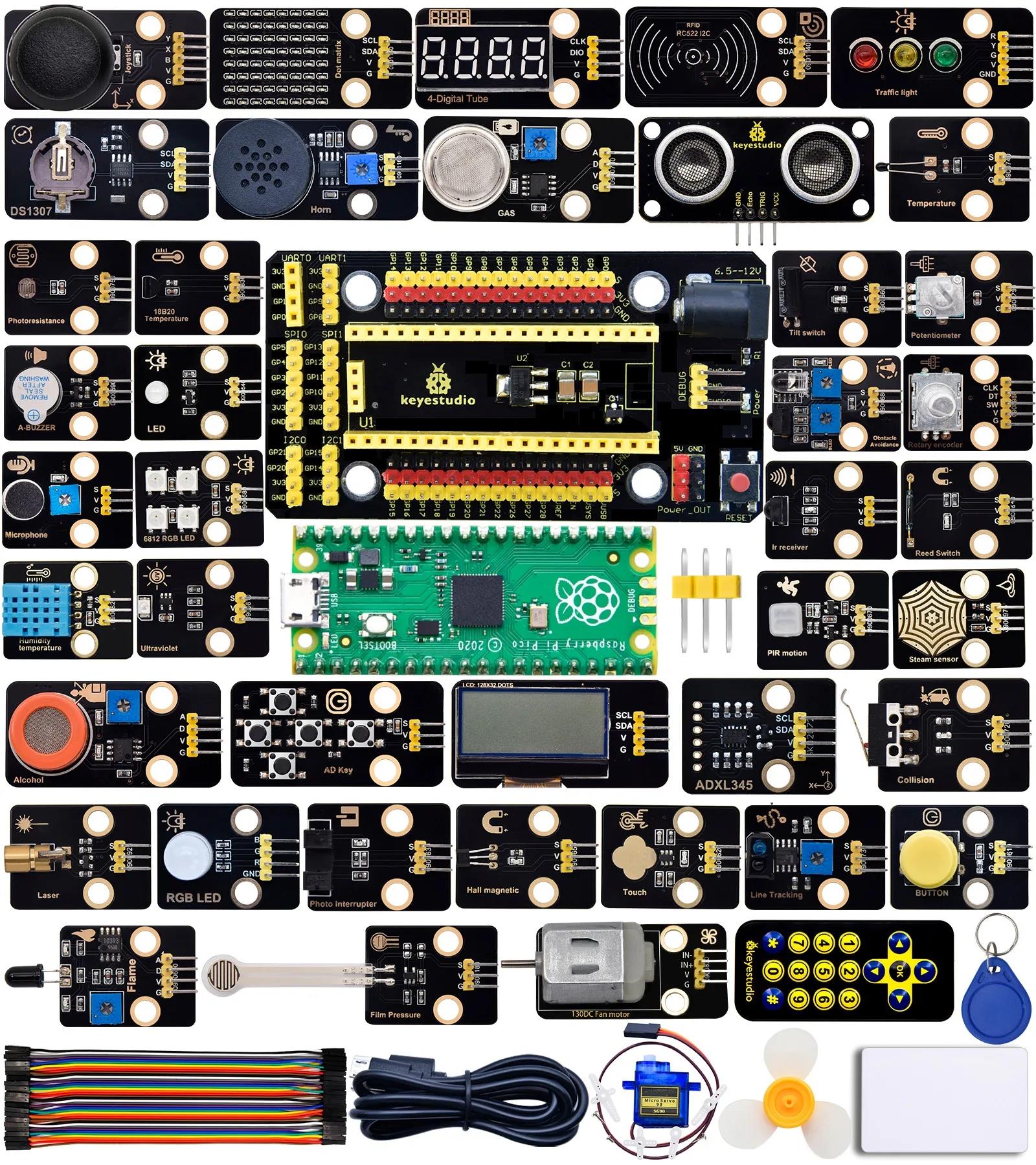 Keyestudio Arduino sada senzorov pre Raspberry PI Pico 42 v 1