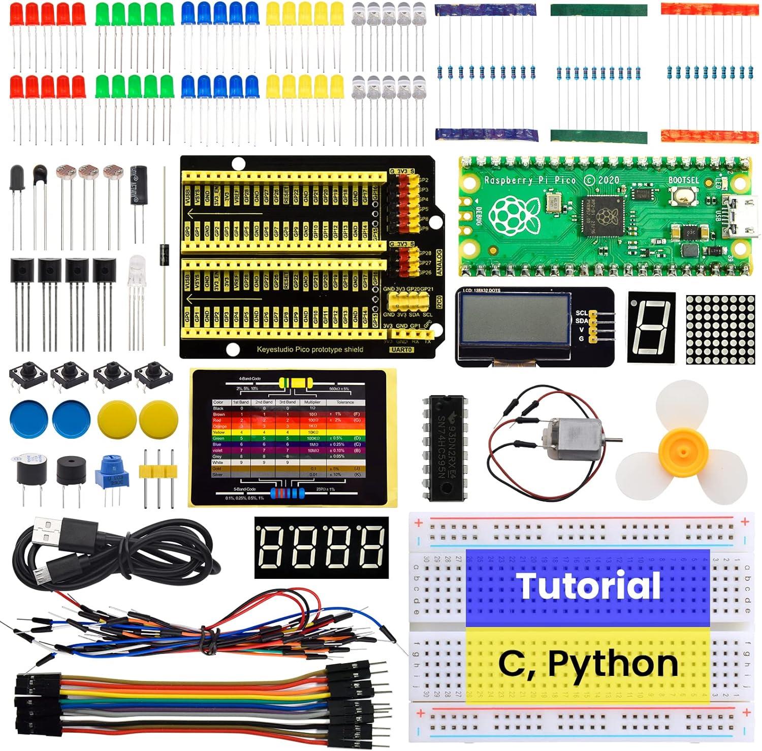 Keyestudio Arduino Raspberry PI Pico výuková súprava – basic edition