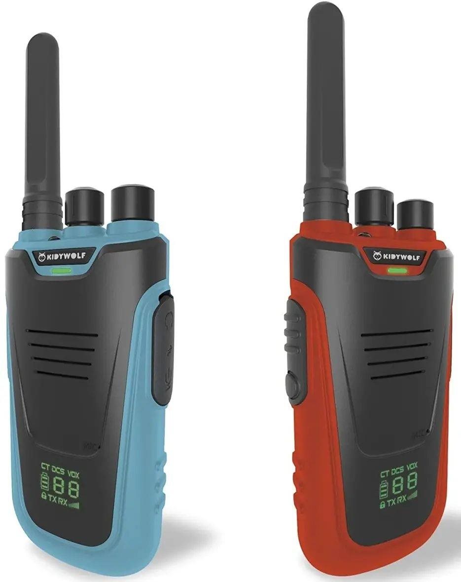 Kidywolf sada detských vysielačiek Kidytalk, modrá a červená