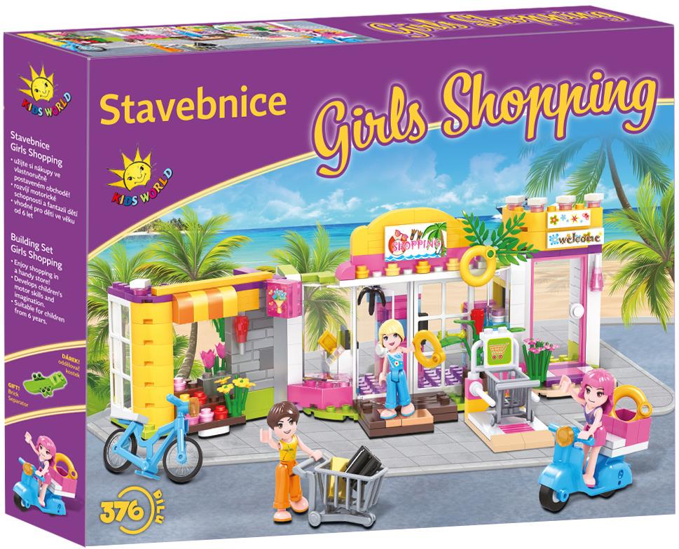 Kids World Stavebnica Girls Shopping 376 ks