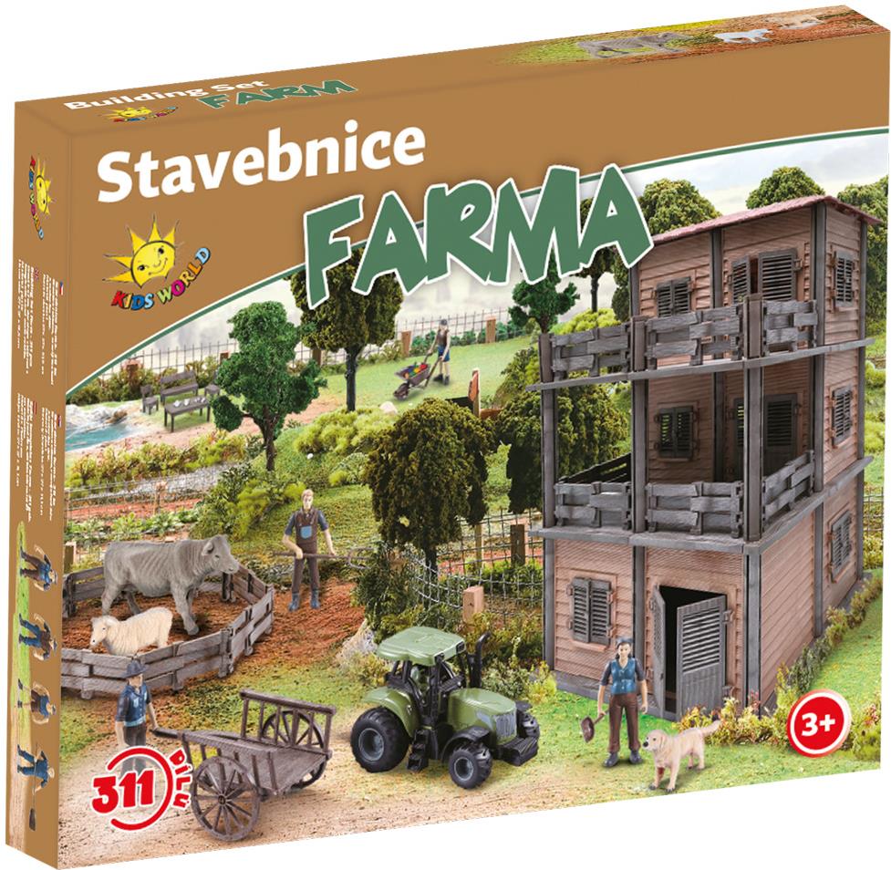 Kids World Stavebnica farma 311 ks
