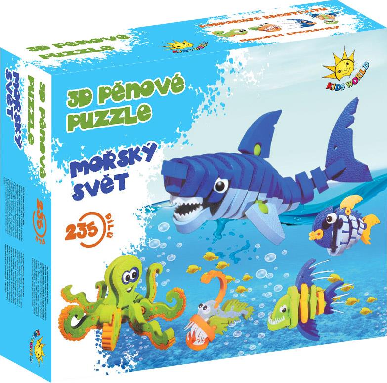 Kids World 3D penové puzzle Morský svet