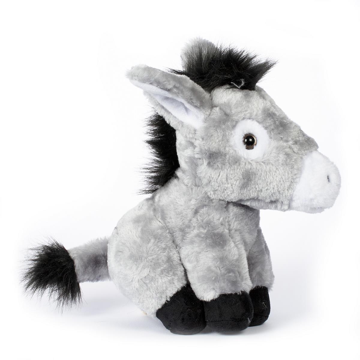 Kids World Plyšový oslík sediaci 28 cm