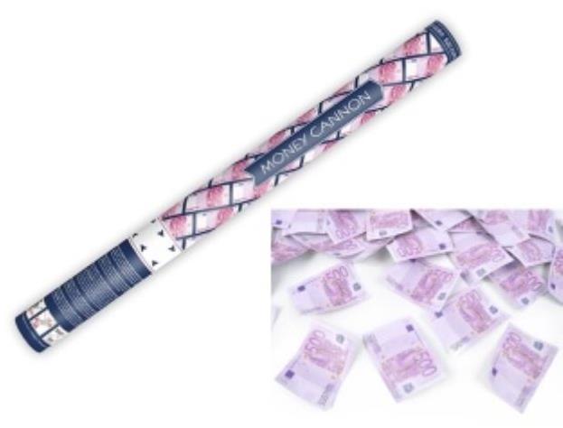 Párty konfety 60 cm – bankovky 500 eur