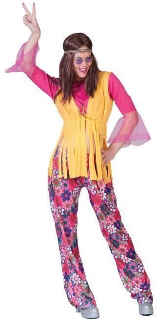 FUNNYFASHN – párty Dámsky kostým hipisáčka – hippies – 60. roky – veľ. S, 34 – 36