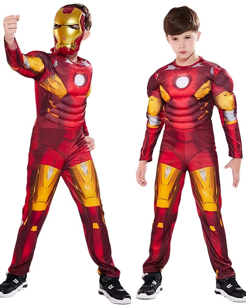 FunCo Detský kostým Iron man s maskou, S