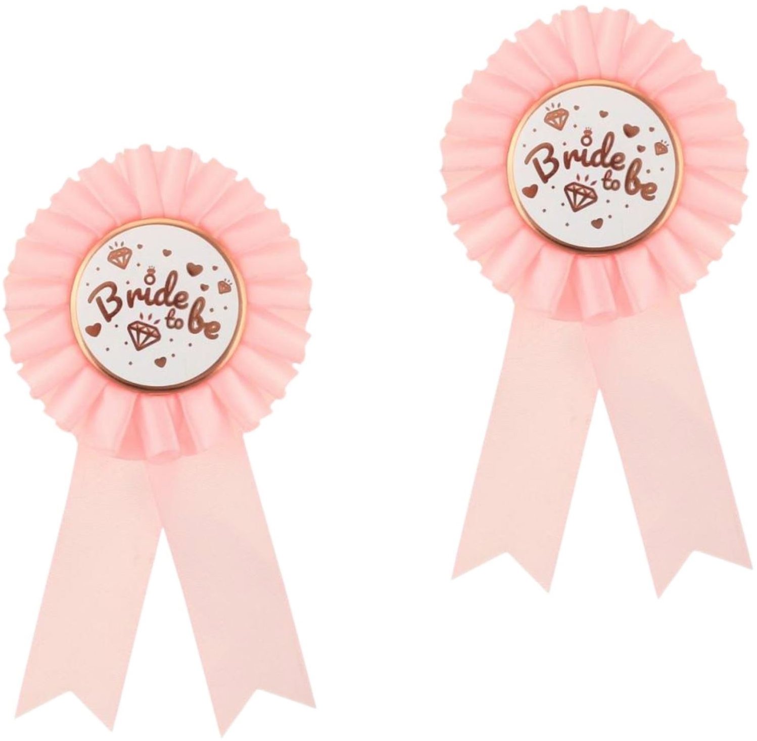 GODAN Brošňa pre budúcu nevestu – bride to be, ružová 2 ks
