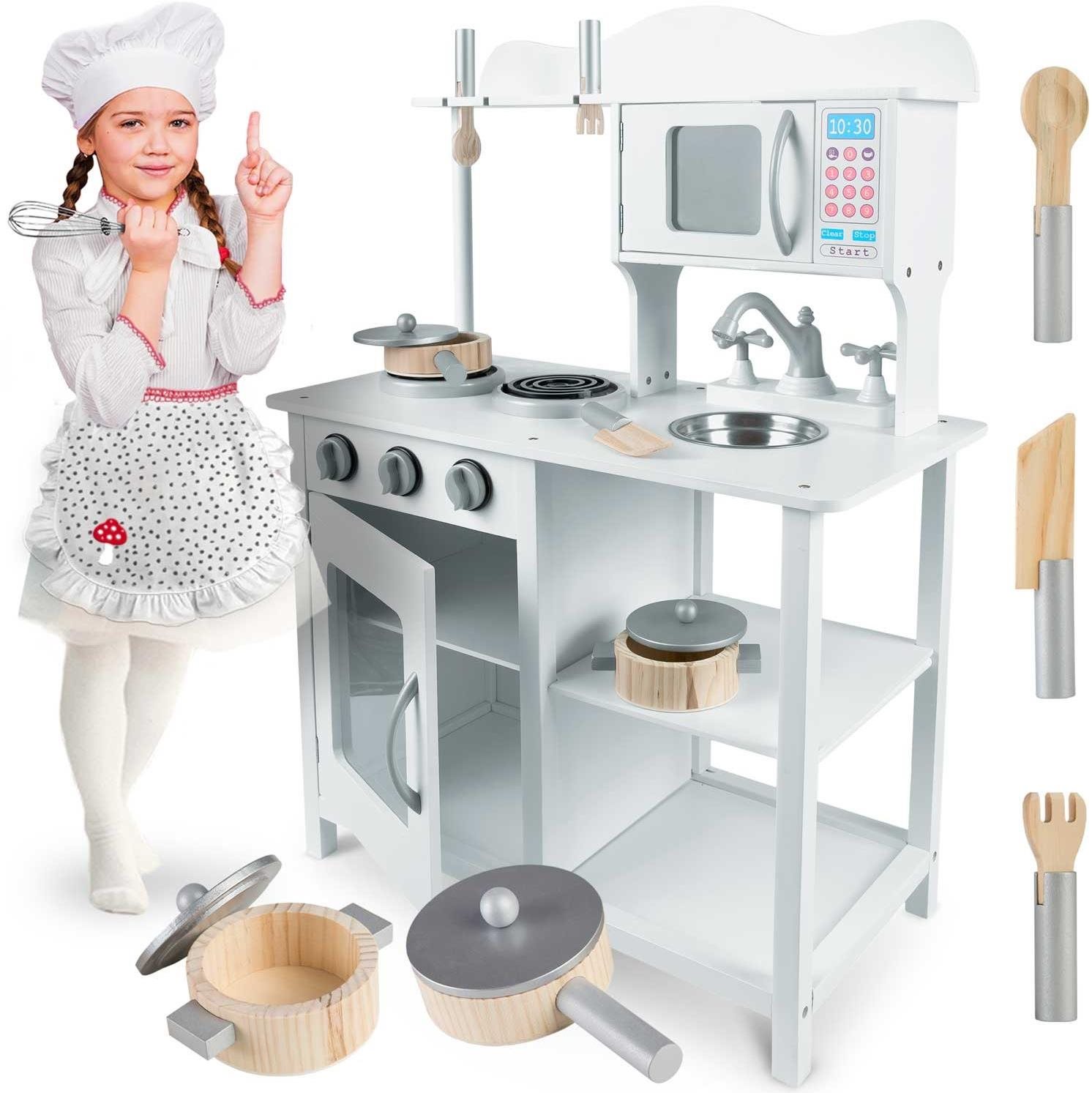 Ricokids Drevená kuchynka pre deti 60 × 30 × 85 cm