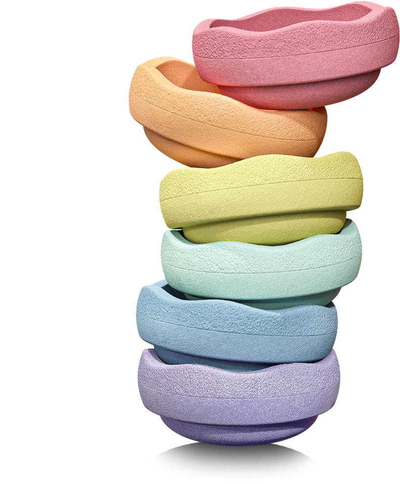 Stapelstein Original Rainbow pastel