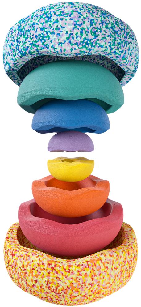 Stapelstein Summer Rainbow Sada classic skulptur shadow