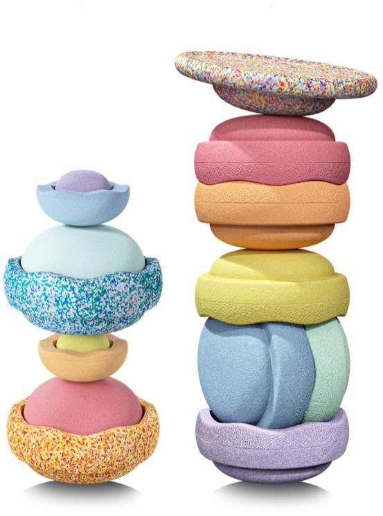 Stapelstein Summer Rainbow Sada complete pastel