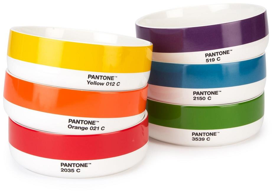 Pantone Polievková miska – mix farieb – súprava 6 ks