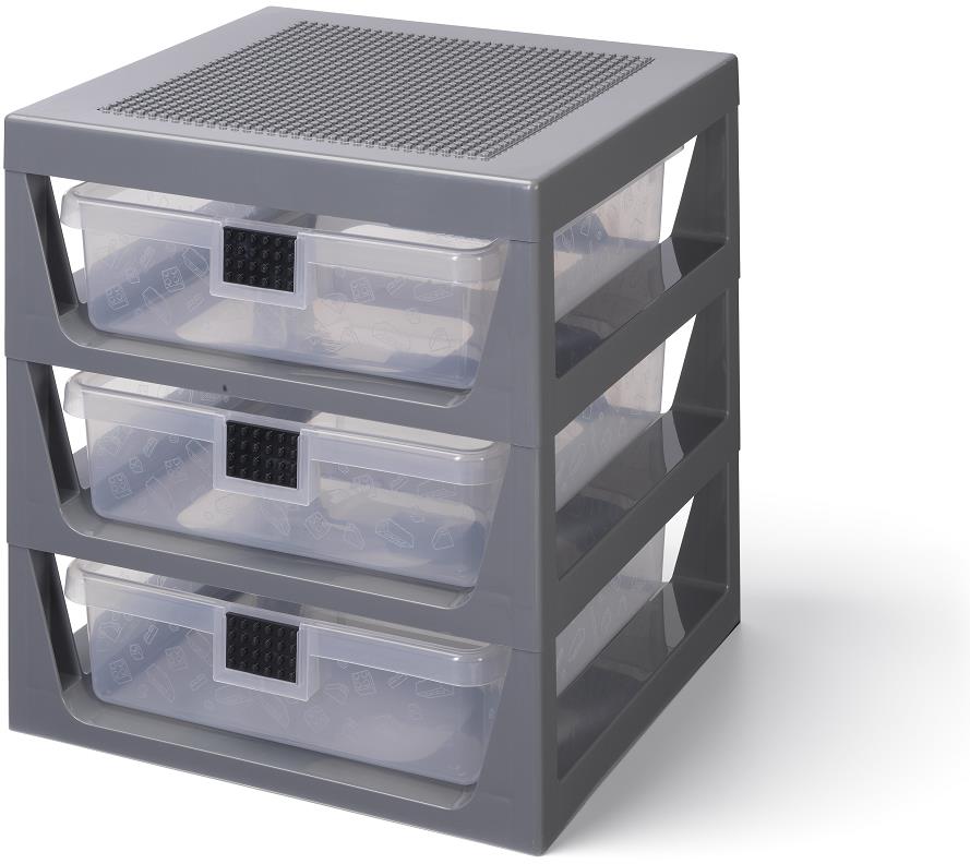 LEGO organizér s tromi zásuvkami
