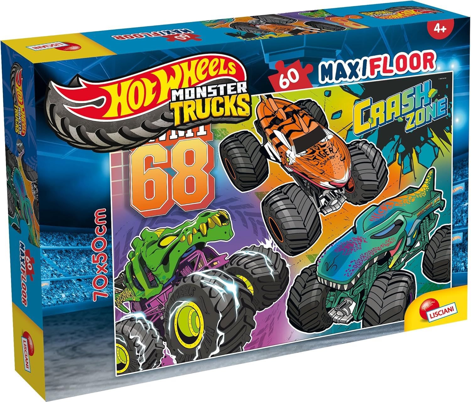 Lisciani Puzzle MAXI 60 dielikov Hot Wheels Monster Trucks
