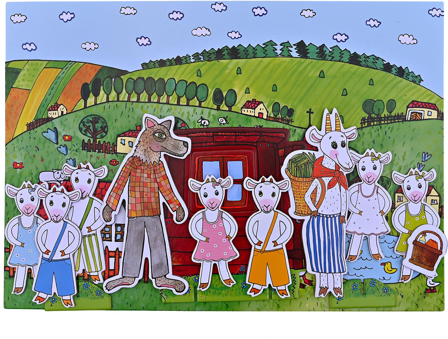 Marionetino O Kůzlátkách - Pohádka k divadlu - 9 loutek