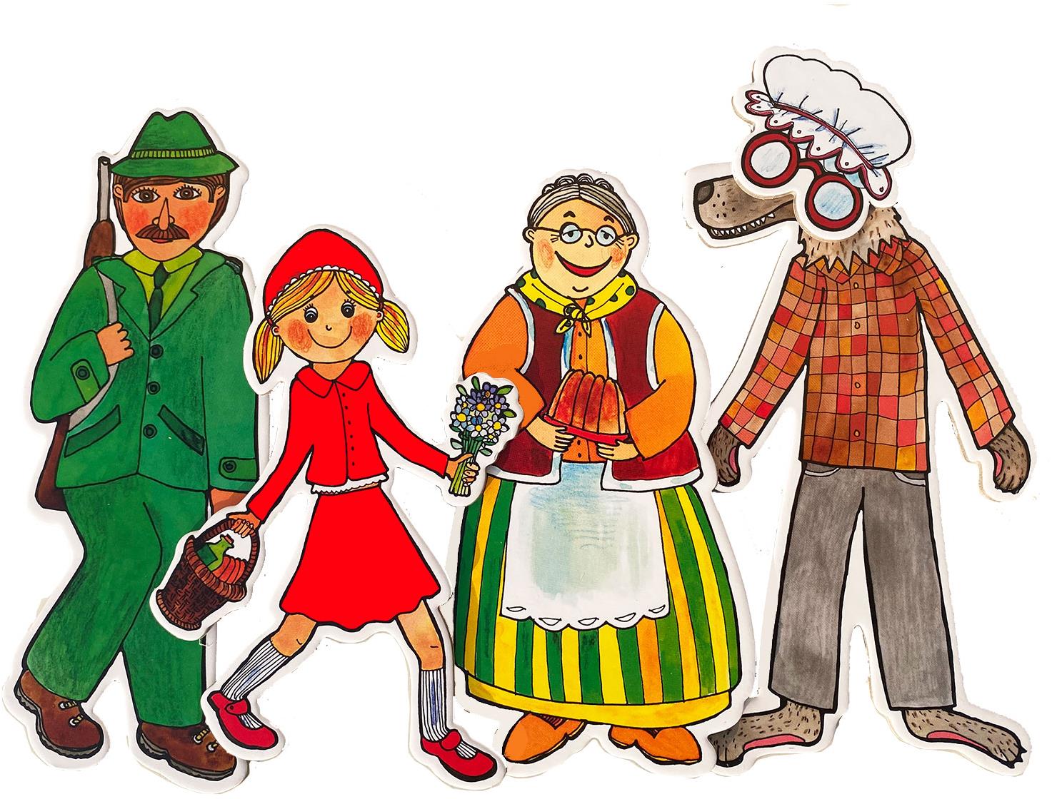 Marionetino Červená Karkulka - loutky 4 ks