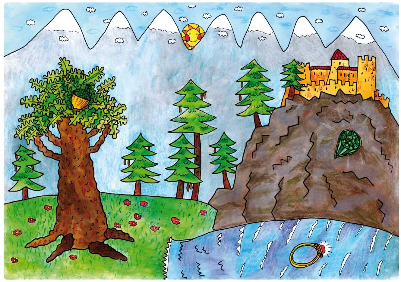 Marionetino Zámok, Zámocká komnata – scéna
