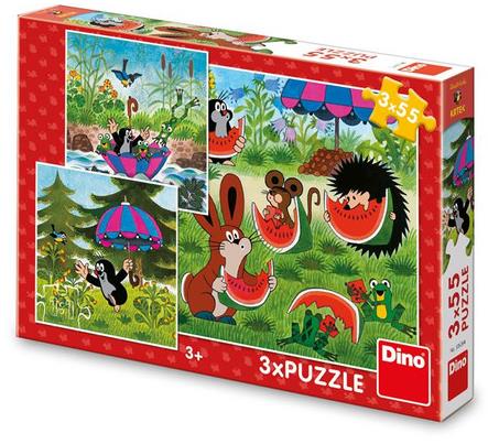 Dino Krtko a dáždnik 3× 55