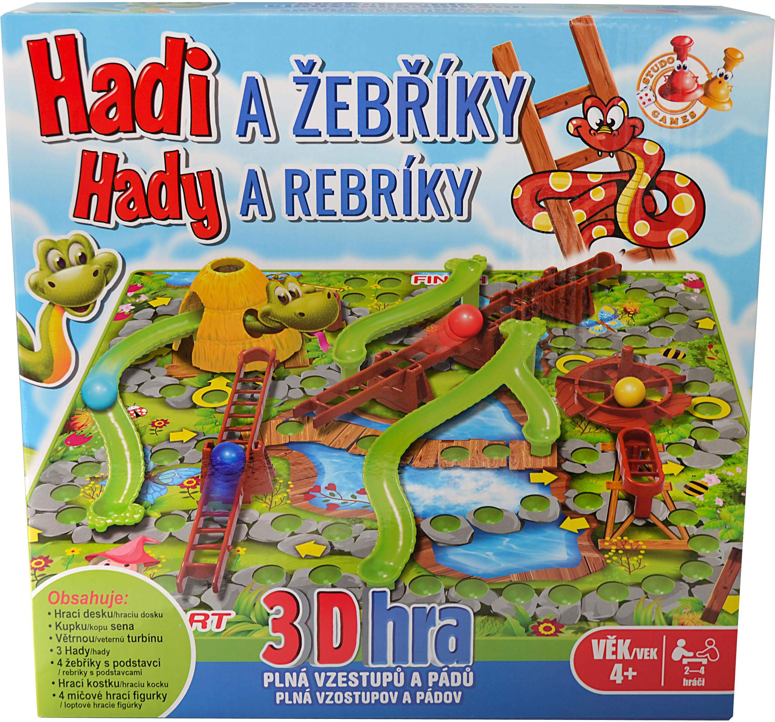 3D hady a rebríky