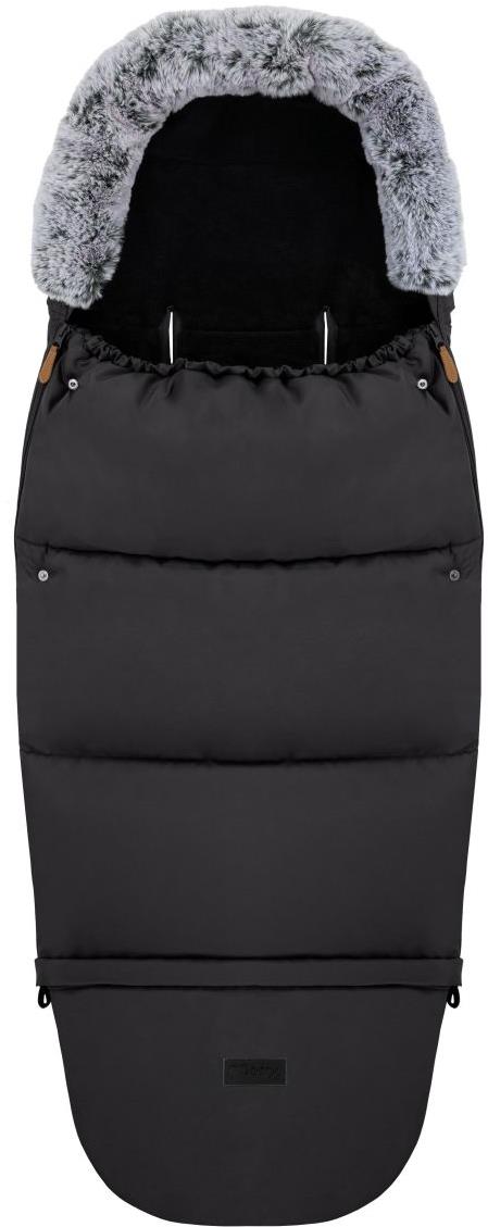 MoMi Zimný fusak 2 v 1 čierny