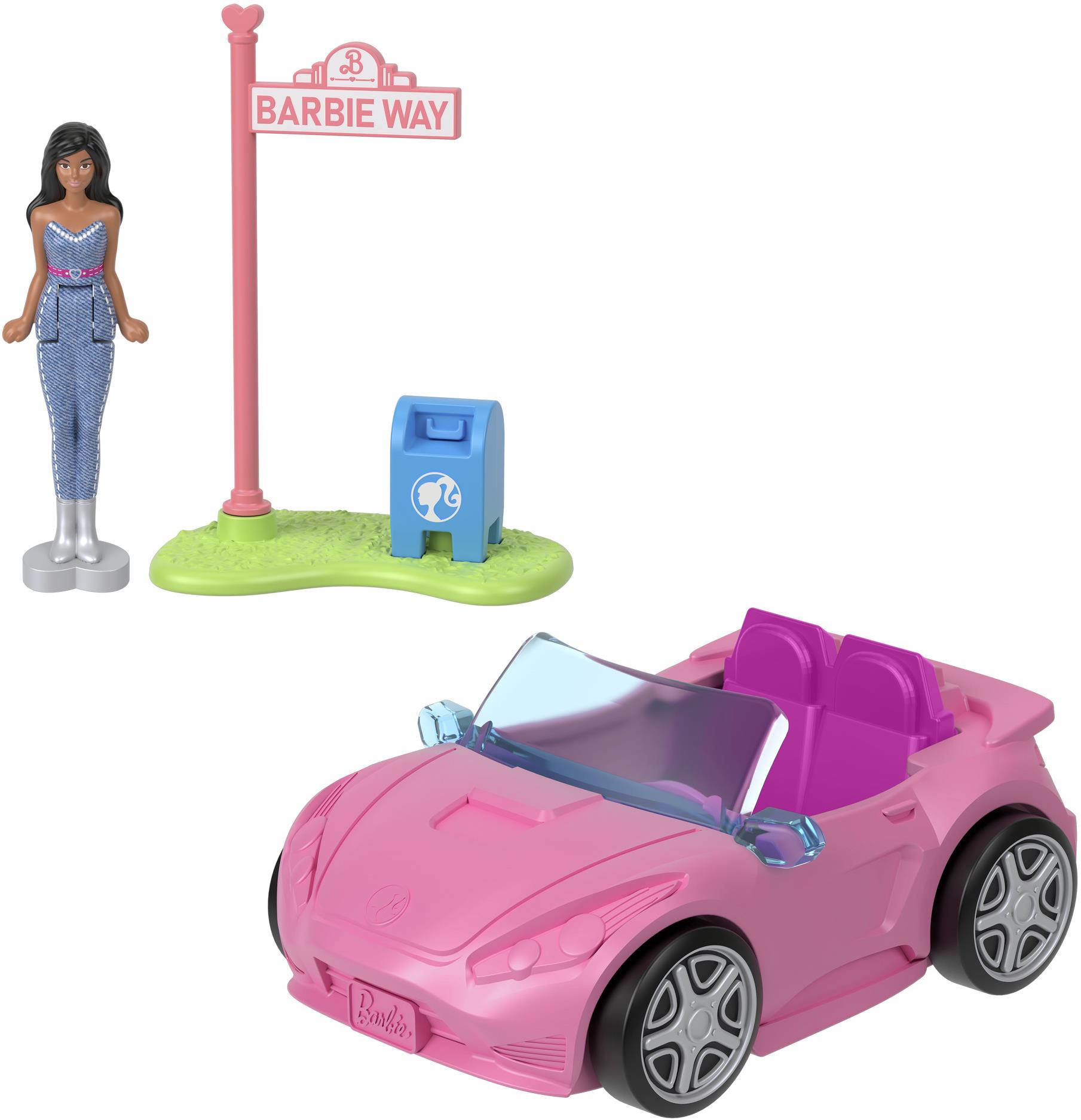 Barbie Mini BarbieLand dopravné prostriedky – Kabriolet a bábika