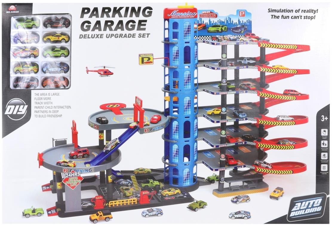 Lamps Garáž s autíčkami a heliportom