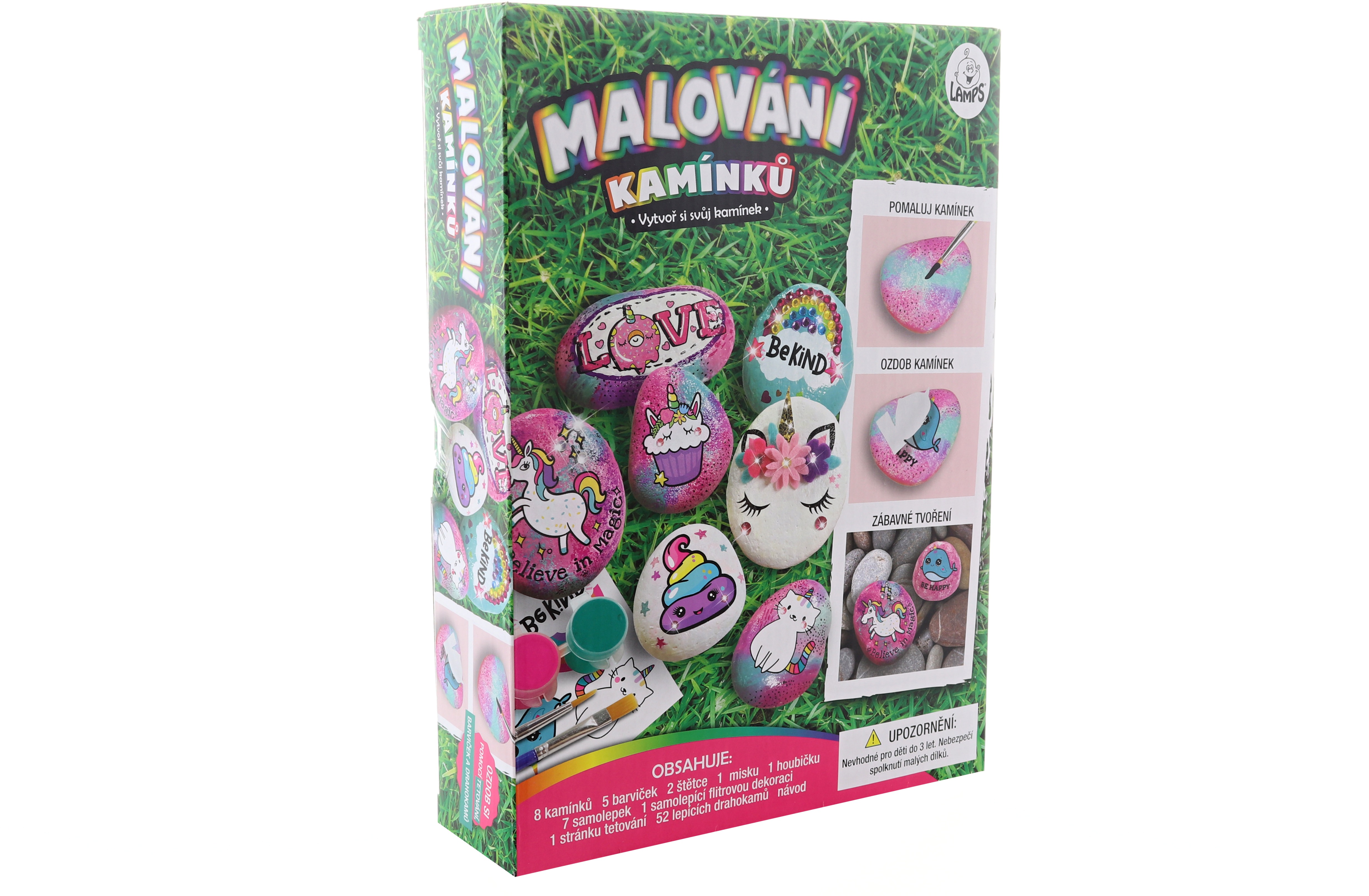 Lamps Maľovanie kamienkov s drahokamami