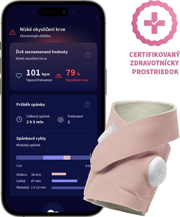 Owlet Dream Sock 0 – 18 mesiacov (Matne ružová)