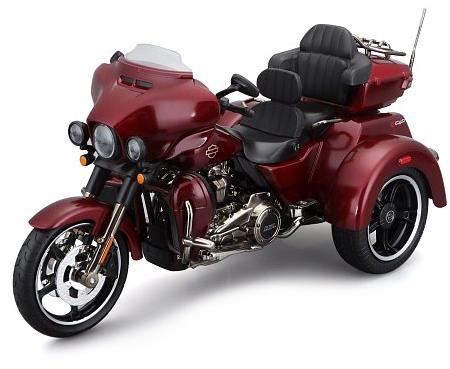 Maisto H-D Trikes 2021 CVO Tri Glide metal červený