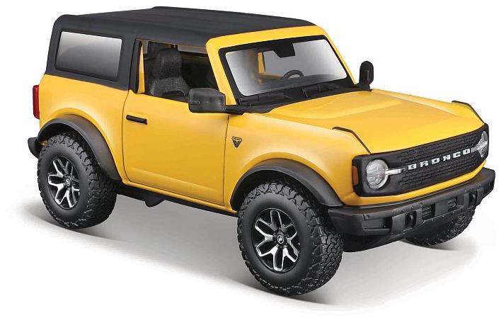 Maisto 2021 Ford Bronco Badlands, žltý