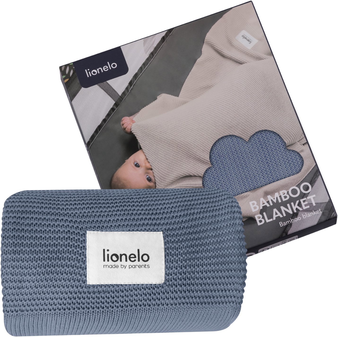 Lionelo Bambusová dečka Bamboo Blanket Blue