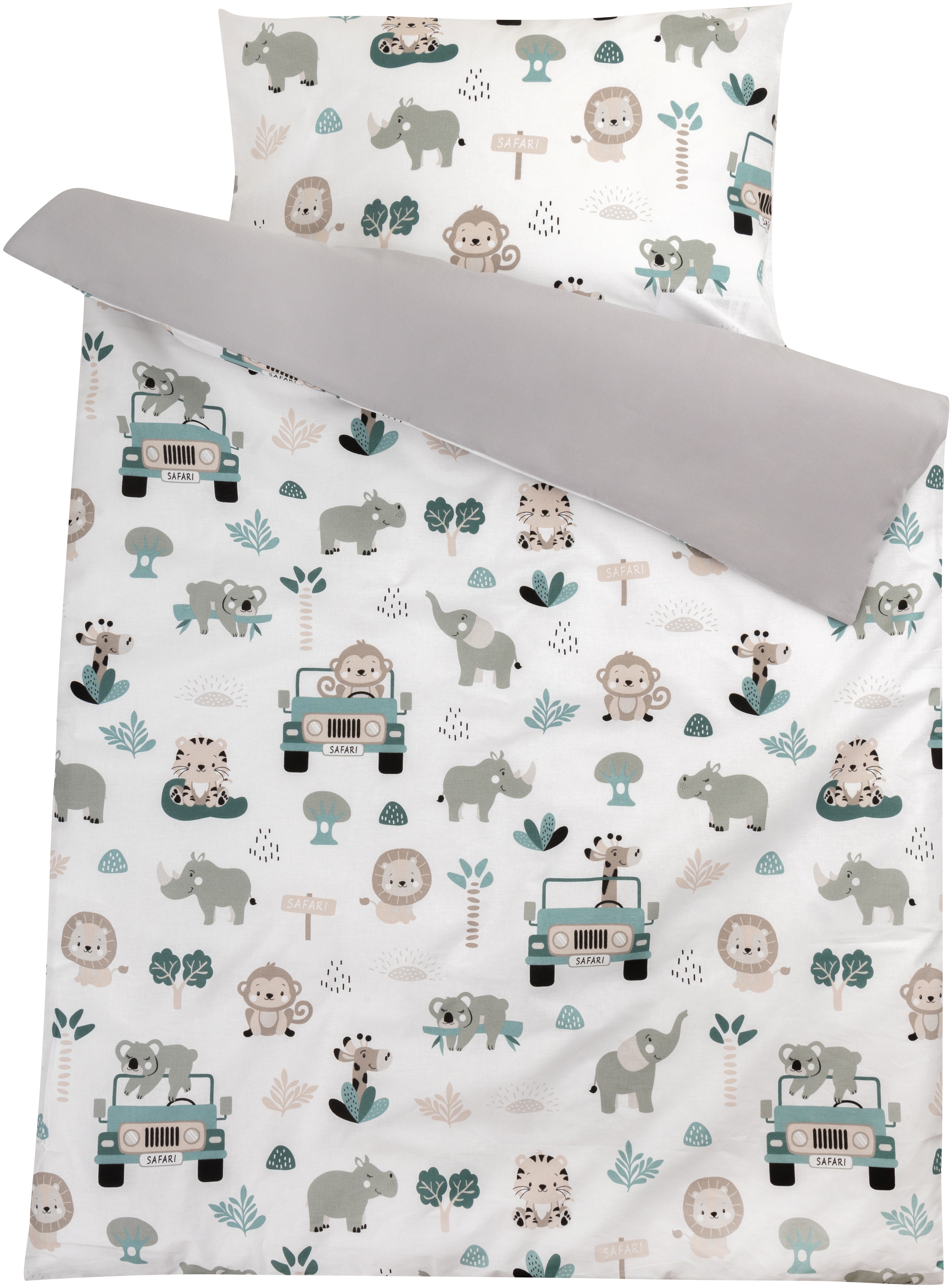 Bomimi Pojazdná zoo sivá