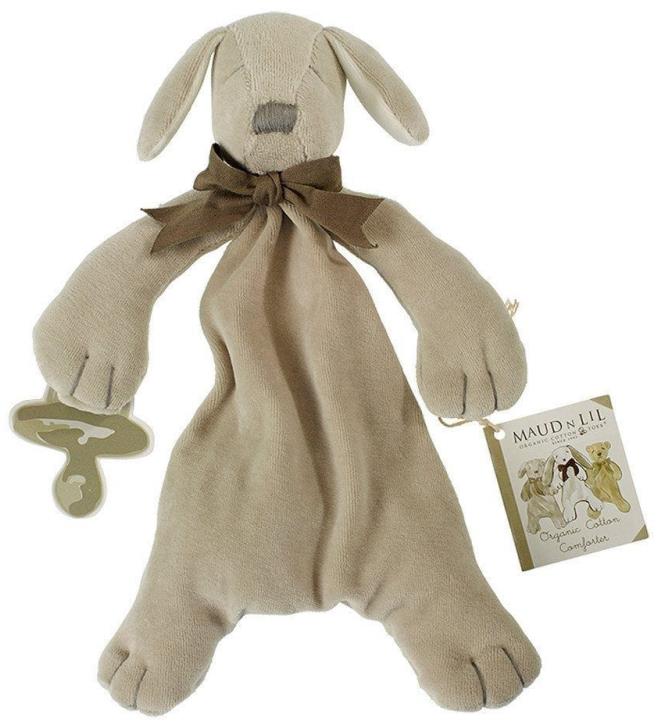 Maud N Lil Maznáčik Psík s príchytkou na cumlík hnedo-sivý
